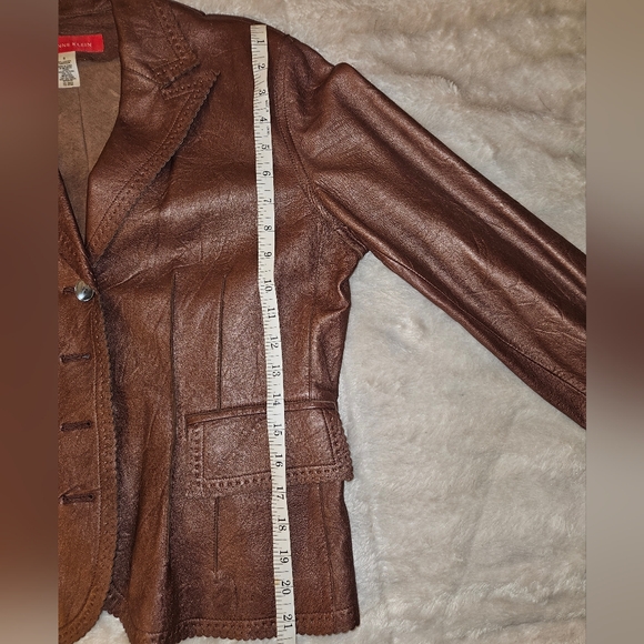 Copper Colored Leather Jacket - Picture 7 of 9
